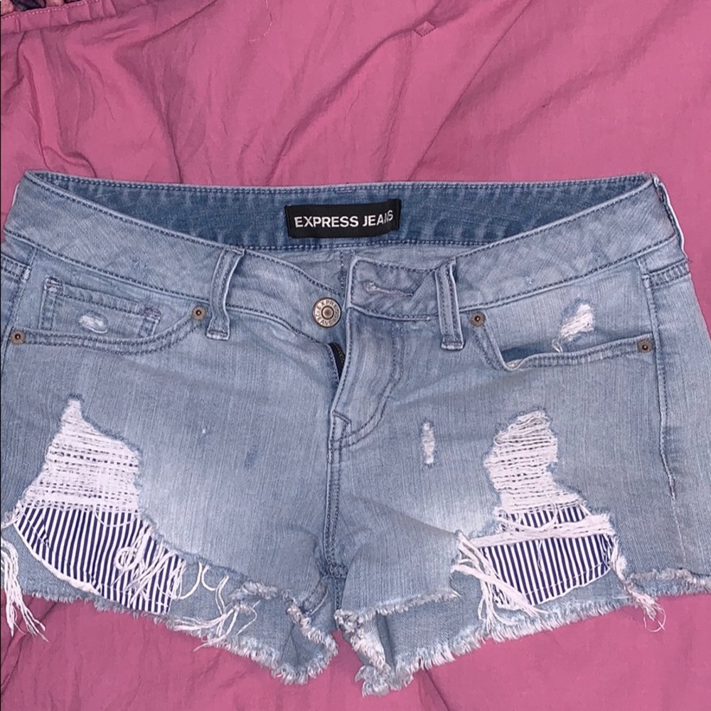 Express jean shorts